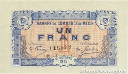 1 Franc  FRANCE regionalism and various Melun 1915 JP.080.03