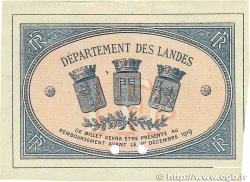 1 Franc Spécimen FRANCE regionalismo e varie Mont-De-Marsan 1914 JP.082.06 BB