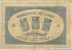 1 Franc FRANCE regionalism and various Mont-De-Marsan 1914 JP.082.15 VG