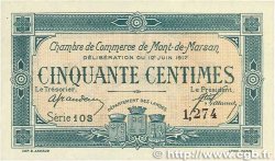 50 Centimes FRANCE Regionalismus und verschiedenen Mont-De-Marsan 1917 JP.082.18 VZ+