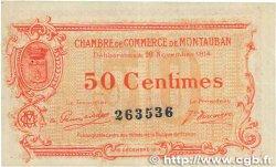 50 Centimes FRANCE regionalism and various Montauban 1914 JP.083.01 VF