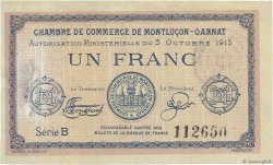 1 Franc FRANCE regionalismo e varie  1915 JP.084.15var. BB
