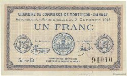 1 Franc FRANCE regionalism and miscellaneous  1915 JP.084.15var.