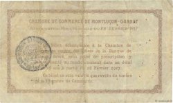 2 Francs FRANCE régionalisme et divers Montluçon, Gannat 1917 JP.084.33 TB