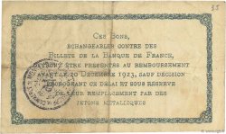 1 Franc FRANCE regionalism and miscellaneous Montluçon, Gannat 1921 JP.084.58 F