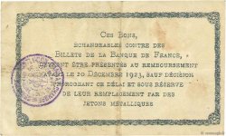 1 Franc Fauté FRANCE regionalismo e varie Montluçon, Gannat 1921 JP.084.58 BB