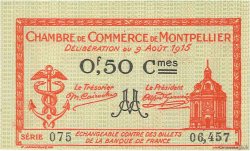 50 Centimes FRANCE Regionalismus und verschiedenen Montpellier 1915 JP.085.06 ST