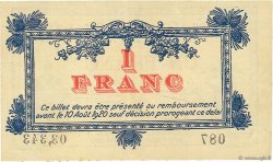 1 Franc FRANCE Regionalismus und verschiedenen Montpellier 1915 JP.085.10 SS