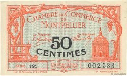 50 Centimes FRANCE regionalismo y varios Montpellier 1921 JP.085.22 MBC+