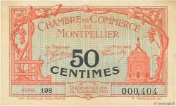 50 Centimes FRANCE Regionalismus und verschiedenen Montpellier 1921 JP.085.22 SS