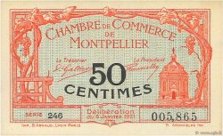 50 Centimes FRANCE regionalismo e varie Montpellier 1921 JP.085.22 q.FDC