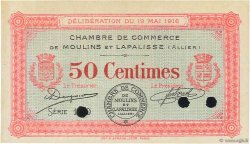 50 Centimes Spécimen FRANCE régionalisme et divers Moulins et Lapalisse 1916 JP.086.02