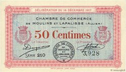 50 Centimes FRANCE regionalism and various Moulins et Lapalisse 1917 JP.086.11 UNC-
