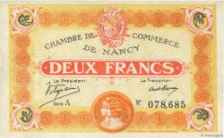 2 Francs FRANCE régionalisme et divers Nancy 1918 JP.087.25 TTB
