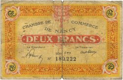 2 Francs FRANCE Regionalismus und verschiedenen Nancy 1921 JP.087.52 GE