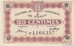 25 Centimes FRANCE regionalism and miscellaneous Nancy 1918 JP.087.57 VF+