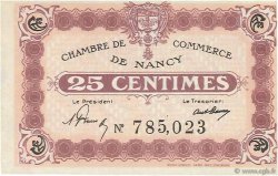 25 Centimes FRANCE régionalisme et divers Nancy 1918 JP.087.62 TTB+