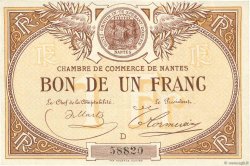 1 Franc FRANCE regionalismo y varios Nantes 1918 JP.088.05