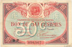 50 Centimes FRANCE Regionalismus und verschiedenen Nantes 1918 JP.088.24 fSS