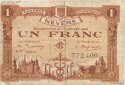 1 Franc FRANCE regionalismo y varios Nevers 1920 JP.090.19