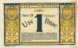 1 Franc FRANCE regionalismo y varios Nice 1917 JP.091.05 MBC