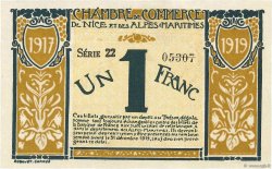 1 Franc FRANCE Regionalismus und verschiedenen Nice 1917 JP.091.05 ST