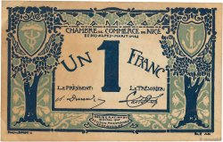 1 Franc  FRANCE regionalism and miscellaneous Nice 1917 JP.091.07 VF
