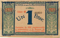 1 Franc FRANCE regionalism and miscellaneous Nice 1917 JP.091.07 VF