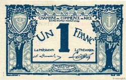 1 Franc FRANCE regionalism and miscellaneous Nice 1917 JP.091.07 XF+