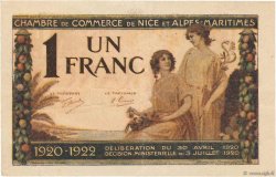 1 Franc  FRANCE regionalism and various Nice 1920 JP.091.11
