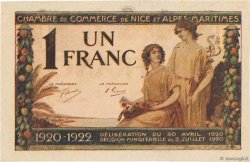 1 Franc FRANCE regionalismo e varie Nice 1920 JP.091.11