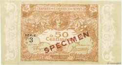 50 Centimes Spécimen FRANCE Regionalismus und verschiedenen Nîmes 1915 JP.092.13