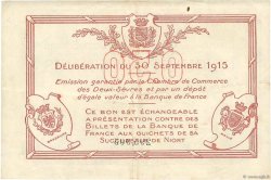 50 Centimes FRANCE régionalisme et divers Niort 1915 JP.093.01 TB