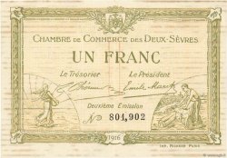 1 Franc FRANCE regionalismo e varie Niort 1916 JP.093.08 BB