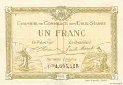 1 Franc  FRANCE régionalisme et divers Niort 1916 JP.093.08 TTB+
