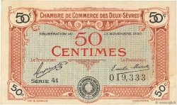50 Centimes FRANCE régionalisme et divers Niort 1920 JP.093.10 TTB