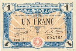 1 Franc FRANCE regionalismo e varie Niort 1920 JP.093.11 BB