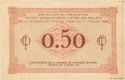 50 Centimes FRANCE regionalism and various Paris 1920 JP.097.10 VF