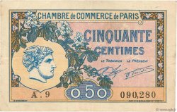50 Centimes FRANCE régionalisme et divers Paris 1920 JP.097.31 TB