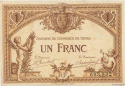 1 Franc FRANCE Regionalismus und verschiedenen Tours 1915 JP.123.01 SS