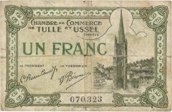 1 Franc FRANCE Regionalismus und verschiedenen Tulle et Ussel 1918 JP.126.03 fS