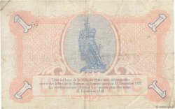 1 Franc FRANCE regionalism and various Metz 1918 JP.131.04 F
