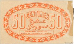 50 Centimes FRANCE regionalism and miscellaneous Alger 1915 JP.137.05 XF