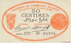 50 Centimes FRANCE regionalismo e varie Alger 1915 JP.137.05 q.FDC