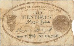 50 Centimes FRANCE regionalismo e varie Alger 1915 JP.137.09 B