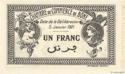 1 Franc FRANCE regionalismo y varios Bône 1921 JP.138.15 SC