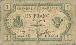 1 Franc FRANCE Regionalismus und verschiedenen Bougie, Sétif 1915 JP.139.02