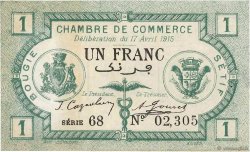 1 Franc FRANCE Regionalismus und verschiedenen Bougie, Sétif 1915 JP.139.02 fVZ