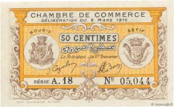 50 Centimes FRANCE Regionalismus und verschiedenen Bougie, Sétif 1918 JP.139.03