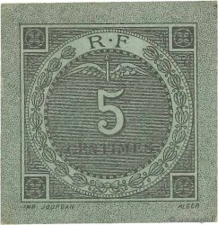 5 Centimes FRANCE regionalism and various Bougie, Sétif 1916 JP.139.09 XF+